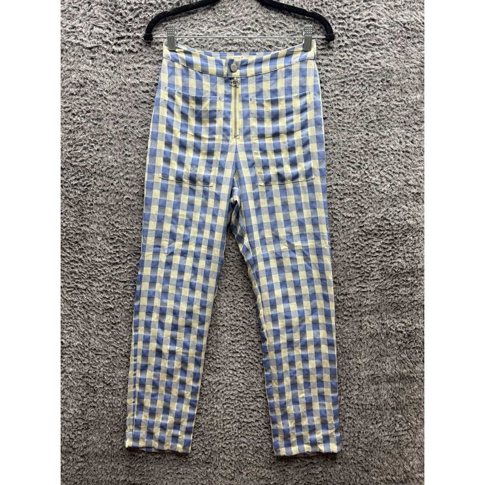 Capulet High Rise Keeley Pant Checkered‎ Neptune Gingham Womens Size XS / P